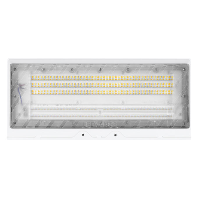 Sylvania WALPAKCPS100UNHD8SC15ADJWHP LED Wall Pack Cut Off Wattage/CCT Selectable 60W/80W/100W 1800K/2200K/2700K White Photocell 120-347V (67139)