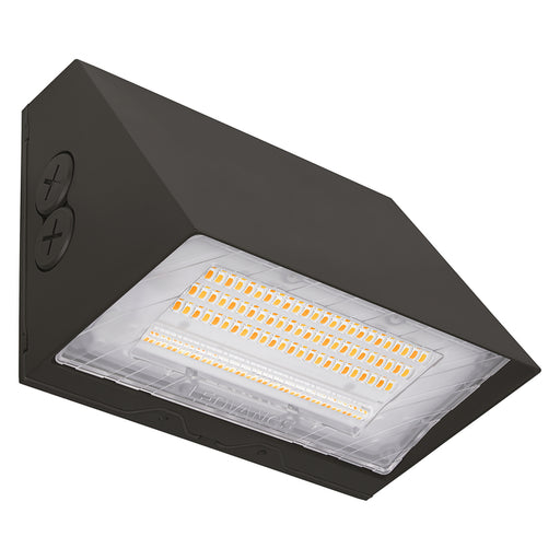Sylvania WALPAKCPS040UNHD8SC2ADJBZPE LED Wall Pack Cut Off Selectable 25W/30W/40W 3000K/4000K/5000K 120-347V Adjustable Distribution T2/T3/T4 Bronze Photocell 4W Emergency Battery Backup (66973)