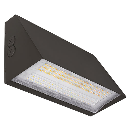 Sylvania WALPAKCPS060UNHD8SC15ADJBZP LED Wall Pack Cut Off Wattage/CCT Selectable 40W/50W/60W 1800K/2200K/2700K Bronze Photocell 120-347V (67130)