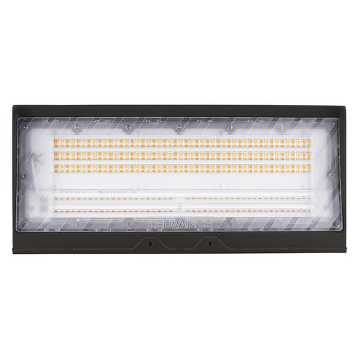 Sylvania WALPAKCPS060UNHD8SC15ADJBZP LED Wall Pack Cut Off Wattage/CCT Selectable 40W/50W/60W 1800K/2200K/2700K Bronze Photocell 120-347V (67130)