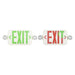 Sylvania EXV/THR/WH/RSD Exit/Emergency Light Combination Value Class Red Or Green Optional Letters 120/277V Round Heads White Remote Capable Self Diagnostic 2.0W (66070)