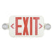 Sylvania EXV/THR/WH/RSD Exit/Emergency Light Combination Value Class Red Or Green Optional Letters 120/277V Round Heads White Remote Capable Self Diagnostic 2.0W (66070)