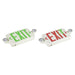 Sylvania EXV/THR/WH/RSD Exit/Emergency Light Combination Value Class Red Or Green Optional Letters 120/277V Round Heads White Remote Capable Self Diagnostic 2.0W (66070)