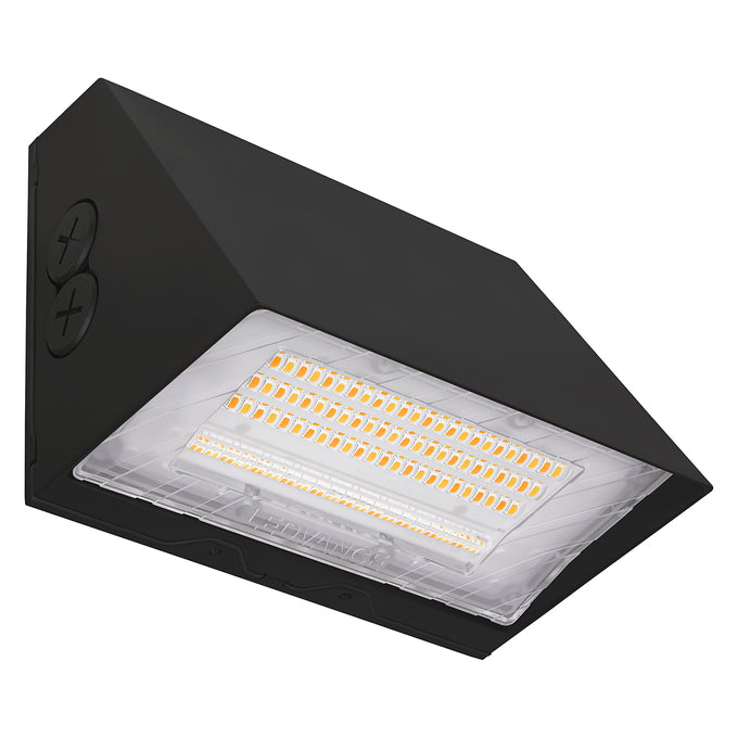 Sylvania WALPAKCPS040UNHD8SC2ADJBLPE LED Wall Pack Cut Off Selectable 25W/30W/40W 3000K/4000K/5000K 120-347V Adjustable Distribution T2/T3/T4 Black Photocell 4W Emergency Battery Backup (66976)