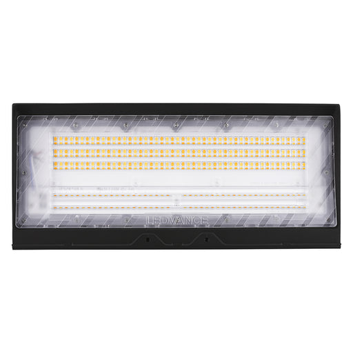 Sylvania WALPAKCPS060UNHD8SC15ADJBLP LED Wall Pack Cut Off Wattage/CCT Selectable 40W/50W/60W 1800K/2200K/2700K Black Photocell120-347V (67134)