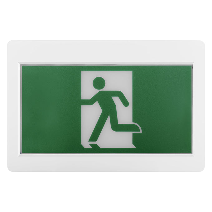 Sylvania EXV/RM/WH/SD Exit Value Class Running Man Green 120-347V White Self Diagnostic 2.0W (66073)