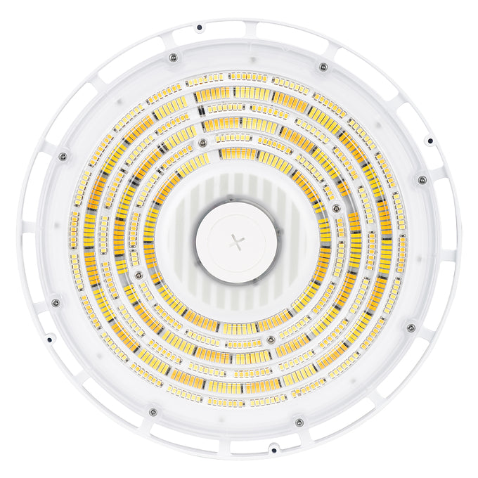 Sylvania UFOV/S100HUVD8SC7ADJ/WH UFO High Bay Selectable 60W/80W/100W 3500K/4000K/5000K 277-480V 0-10V Dimming 80 CRI Opti-Select Adjustable Distribution 60/90/105 Degree White (66515)