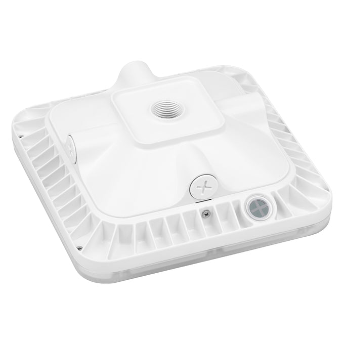 Sylvania CANOPYPS050UNHD8SC2S8WHPE Canopy Square 8 Inch Wattage/CCT Selectable 30W/40W/50W 3000K/4000K/5000K 120-347V 0-10V Dimming White Emergency Battery Backup (66885)