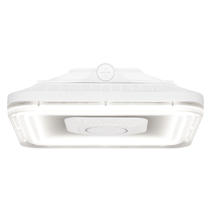 Sylvania CANOPYPS060UNHD8SC2S10WHPE Canopy Square 10 Inch Selectable 40W/50W/60W 3000K/4000K/5000K 120-347V 0-10V Dimming White Emergency Battery Backup (66887)