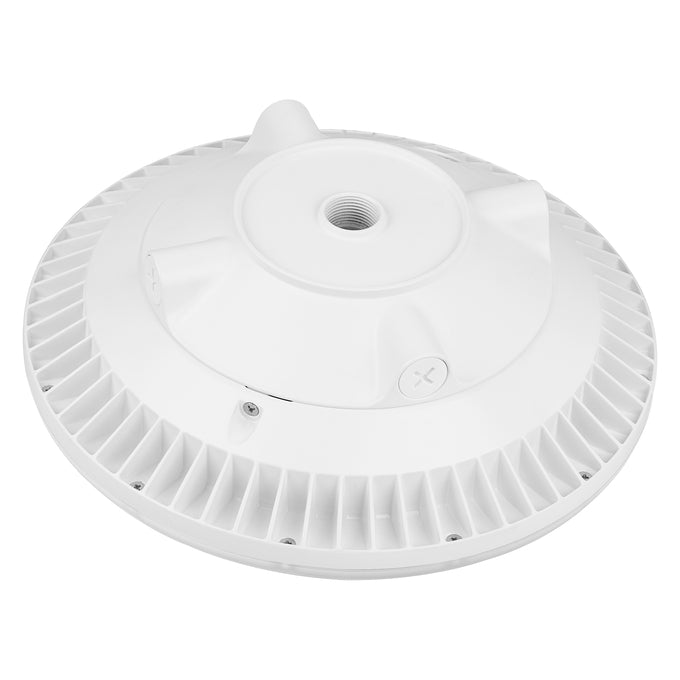 Sylvania GARAGPS025UNHD8SC2R12WHPE Garage Luminaire Selectable 15W/20W/25W 3000K/4000K/5000K 120-347V 0-10V Dimming White Photocell Emergency Battery Backup (66890)