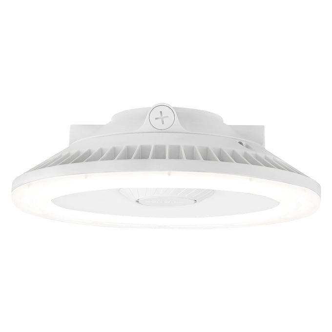 Sylvania GARAGPS100UNHD8SC2R12WHPE Garage Luminaire Selectable 75W/90W/100W 3000K/4000K/5000K 120-347V 0-10V Dimming White Photocell Emergency Battery Backup (66892)