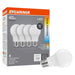 Sylvania LED6A19F8SC310YVRP4 LED A19 Lamp E26 Base 6W 80 CRI 450Lm CCT Selectable 2700K/3000K/3500K/4000K/5000K 120V Frosted finish 4-Pack Priced Per Each (42477)