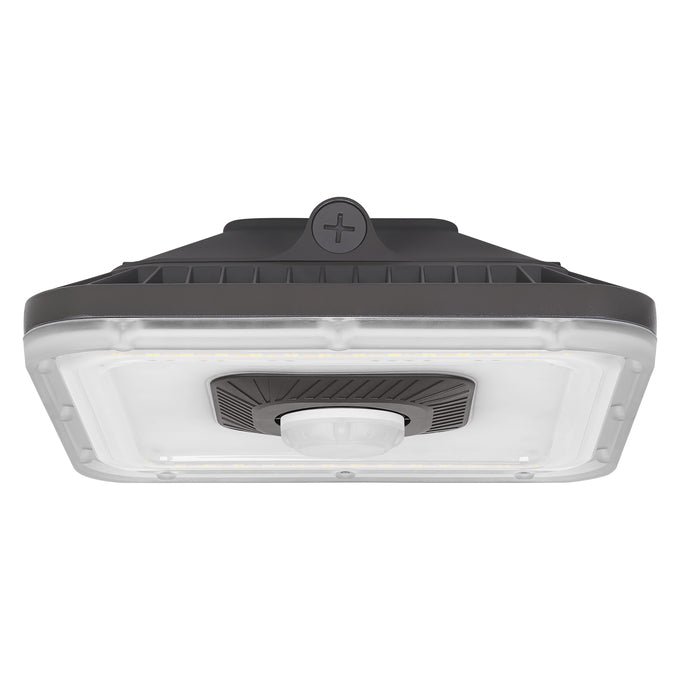 Sylvania CANOPYPS060UNHD8SC2S10BZPE Canopy Square 10 Inch Selectable 40W/50W/60W 3000K/4000K/5000K 120-347V 0-10V Dimming Bronze Emergency Battery Backup (66886)