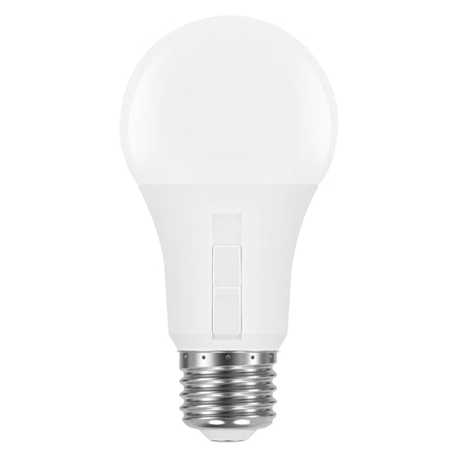 Sylvania LED8A19DTD8SC3RP LED A19 Lamp Medium E26 Base 8W CCT Selectable 2700K/3000K/3500K/4000K/5000K 80 CRI 800Lm 120V Frosted Dusk To Dawn (42563)