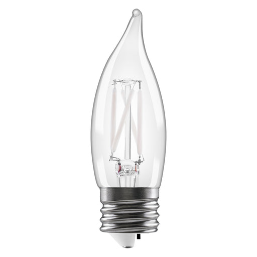 Sylvania LED4B10DIM8SC3FILWHRP2 LED B10 Lamp E26 Base 4W CCT Selectable 2700K/3000K/3500K/4000K/5000K 350Lm Dimmable 120V Filament Clear Glass 2-Pack Priced Per Each (42584)