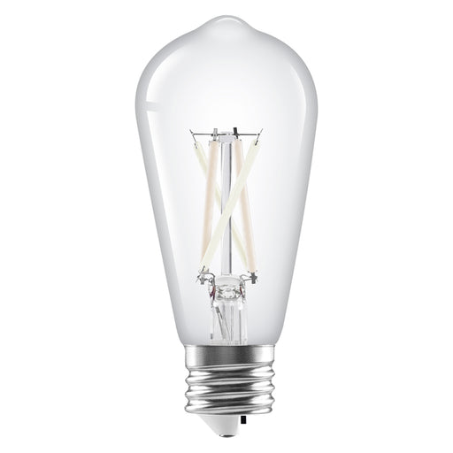 Sylvania LED7.5ST19DIM8SC3FILWHRP2 LED ST19 Lamp E26 Base 7.5W 80 CRI 800Lm Dimmable CCT Selectable 2700K/3000K/3500K/4000/5000K 120V Filament Clear Glass 2-Pack Priced Per Each (42585)