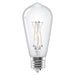 Sylvania LED7.5ST19DIM8SC3FILWHRP2 LED ST19 Lamp E26 Base 7.5W 80 CRI 800Lm Dimmable CCT Selectable 2700K/3000K/3500K/4000/5000K 120V Filament Clear Glass 2-Pack Priced Per Each (42585)