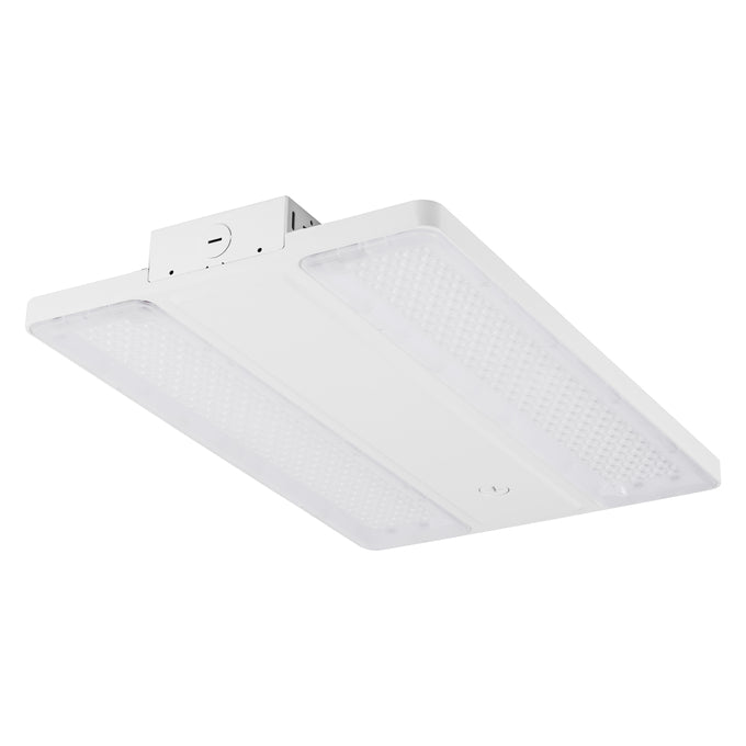 Sylvania LNHIBAV/S165HUVD8SC7ADJWHE Linear High Bay Selectable 105W/135W/165W 3500K/4000K/5000K 277-480V 0-10V Dimming Adjustable Beam Angle White Emergency Battery Backup (67094)