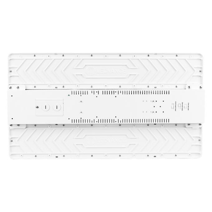 Sylvania LNHIBAV/S220UNHD8SC7/ADJ/WH10C Linear High Bay Selectable 175W/195W/220W 3500K/4000K/5000K 120-347V 0-10V Dimming 80 CRI Opti-Select Adjustable Beam Angle White 10 Foot Cord (66997)