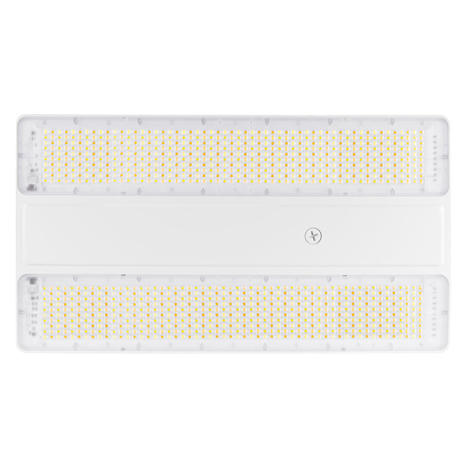 Sylvania LNHIBAV/S300UNHD8SC7/ADJ/WH10C Linear High Bay Selectable 255W/275W/300W 3500K/4000K/5000K 120-347V 0-10V Dimming 80 CRI Opti-Select Adjustable Beam Angle White 10 Foot Cord (66998)