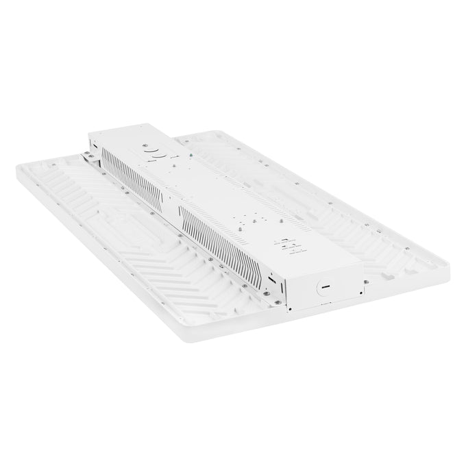 Sylvania LNHIBAV/S400UNHD8SC7/ADJ/WH10C Linear High Bay Selectable 340W/370W/400W 3500K/4000K/5000K 120-347V 0-10V Dimming 80 CRI Opti-Select Adjustable Beam Angle White 10 Foot Cord (66999)