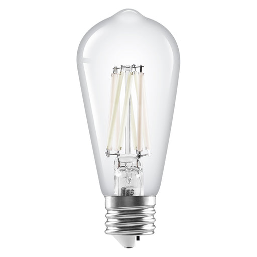 Sylvania LED11.5ST19DIM8SC3FILWHRP2 LED ST19 Lamp E26 Base 11.5W CCT Selectable 2700K/3000K/3500K/4000K/5000K 80 CRI 1500Lm Dimmable 20V Filament Clear Glass 2-Pack Priced Per Each (42586)