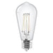 Sylvania LED11.5ST19DIM8SC3FILWHRP2 LED ST19 Lamp E26 Base 11.5W CCT Selectable 2700K/3000K/3500K/4000K/5000K 80 CRI 1500Lm Dimmable 20V Filament Clear Glass 2-Pack Priced Per Each (42586)