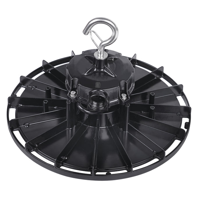Sylvania UFOV/S200HUVD8SC7ADJ/BL UFO High Bay Selectable 100W/150W/200W 3500K/4000K/5000K 277-480V 0-10V Dimming 80 CRI Adjustable Distribution 60/90/105 Degree Black (66522)