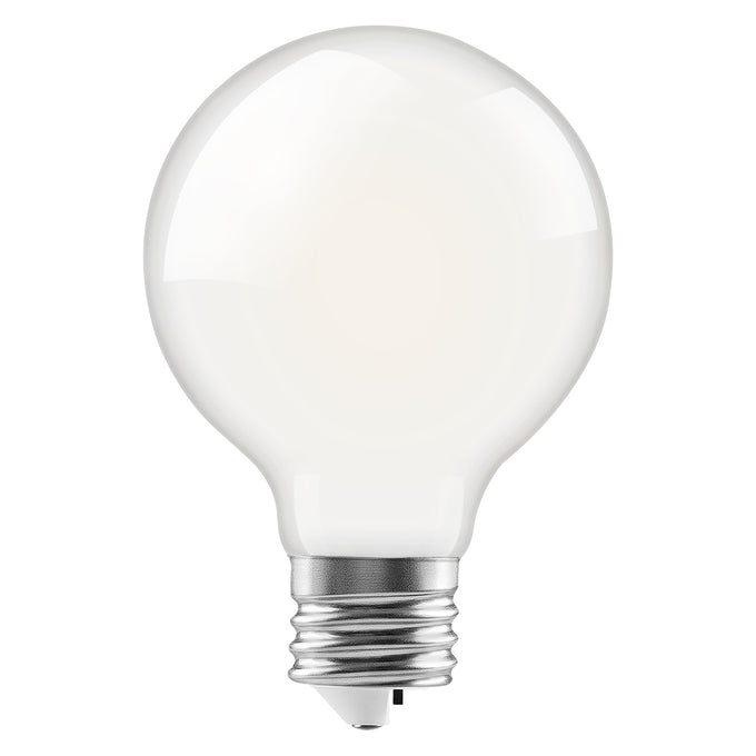 Sylvania LED5G25DIMF8SC310YVRP2 LED G25 Lamp E26 Base 5W 500Lm 90 CRI CCT Selectable 2700K/3000K/3500K/4000K/5000K 120V Frosted Finish 2-Pack Priced Per Each (42591)