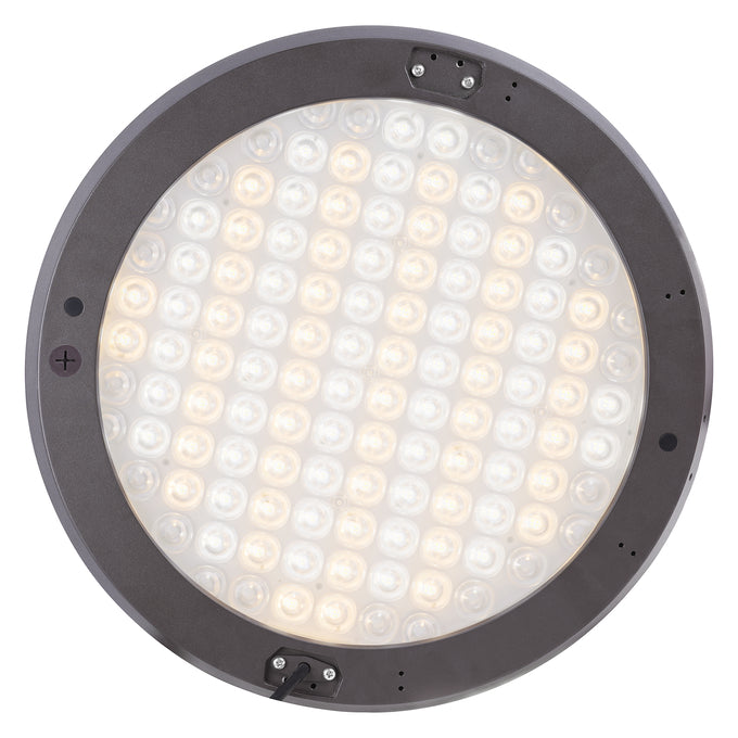 Sylvania POSTTOPVS130UNHD8SC2ADJBZP Post Top Luminaire Selectable 50W/80W/100W/130W 3000K/4000K/5000K Adjustable Distribution T3/T4/T5 120-347V Bronze Controls Ready (66964)