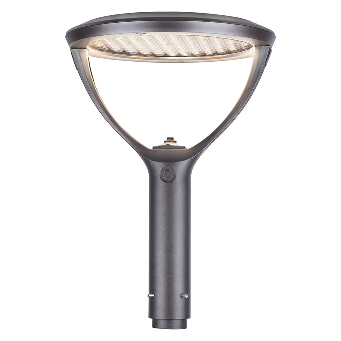 Sylvania POSTTOPVS130UNHD8SC15ADJBZP Post Top Luminaire Selectable 50W/80W/100W/130W 1800K/2200K/2700K Adjustable Distribution T3/T4/T5 120-347V Bronze Controls Ready (66968)