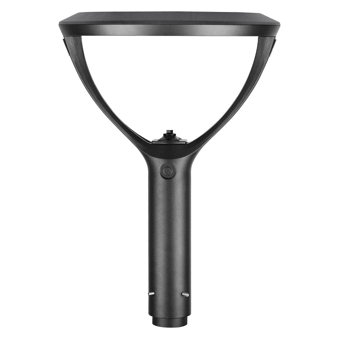 Sylvania POSTTOPVS130UNHD8SC2ADJBLP Post Top Luminaire Selectable 50W/80W/100W/130W 3000K/4000K/5000K Adjustable Distribution T3/T4/T5 120-347V Black Controls Ready (66965)