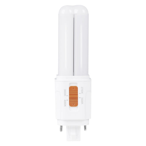 Sylvania LED5.5PBG24DO8SC16AB Dulux Dualescent LED Pin Base Lamp G24d Base 5.5W CCT Selectable 2700K/3000K/3500K/4100K 120-277V 80 CRI Omnidirectional (42504)