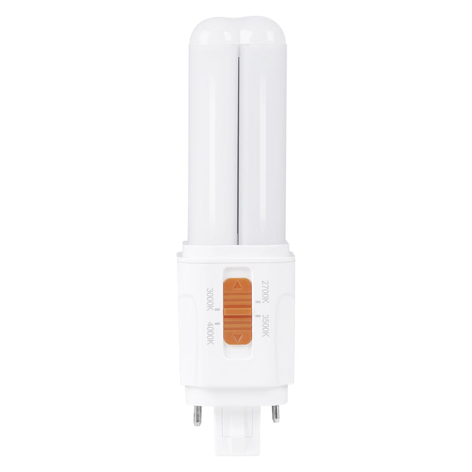 Sylvania LED5.5PBG24DO8SC16AB Dulux Dualescent LED Pin Base Lamp G24d Base 5.5W CCT Selectable 2700K/3000K/3500K/4100K 120-277V 80 CRI Omnidirectional (42504)