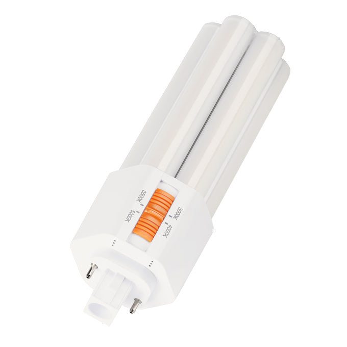 Sylvania LED15PBGX24DO8SC8BF LEDlescent Dulux LED Pin Base 15W CCT Selectable 3000K/3500K/4100K/5000K 80 CRI 120-277V Omnidirectional Gx24D Base (42505)