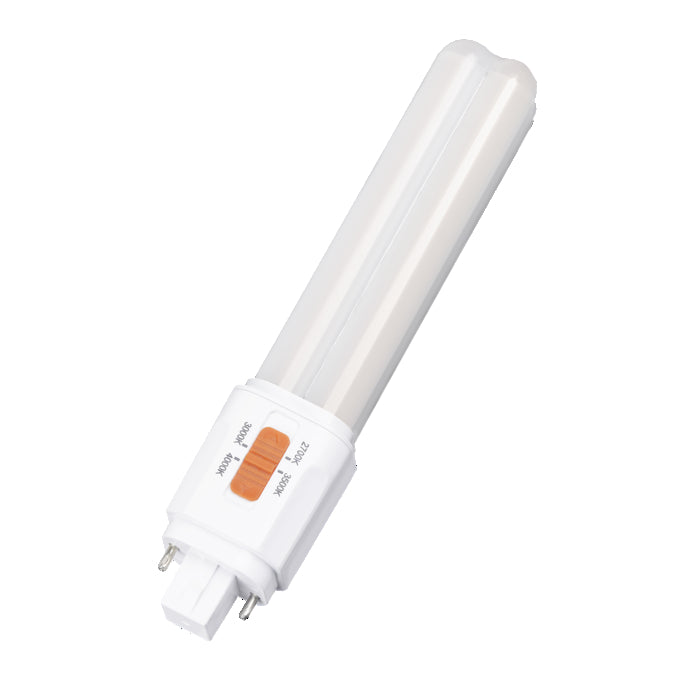 Sylvania LED9PBG24QODIM8SC1AB Dulux Dualescent LED Pin Base G24q Base 9.5W CCT Selectable 3000K/3500K/4100K 80 CRI 120-277V Omnidirectional (42507)