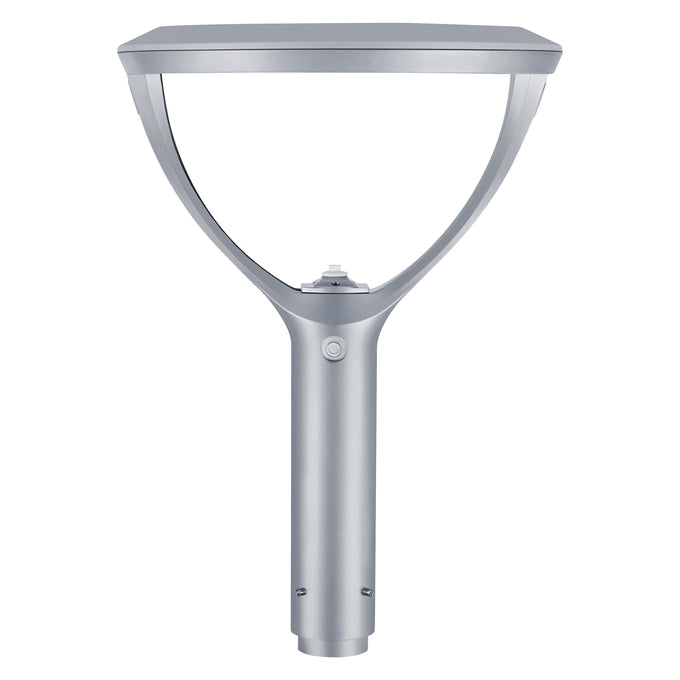 Sylvania POSTTOPVS130UNHD8SC15ADJGRP Post Top Luminaire Selectable 50W/80W/100W/130W 1800K/2200K/2700K Adjustable Distribution T3/T4/T5 120-347V Gray Controls Ready (66971)