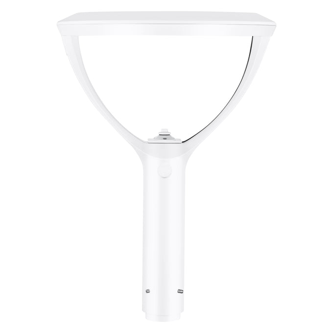 Sylvania POSTTOPVS130UNHD8SC15ADJWHP Post Top Luminaire Selectable 50W/80W/100W/130W 1800K/2200K/2700K Adjustable Distribution T3/T4/T5 120-347V White Controls Ready (66970)