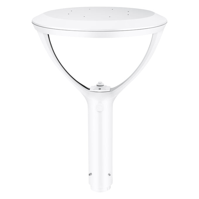 Sylvania POSTTOPVS130UNHD8SC15ADJWHP Post Top Luminaire Selectable 50W/80W/100W/130W 1800K/2200K/2700K Adjustable Distribution T3/T4/T5 120-347V White Controls Ready (66970)