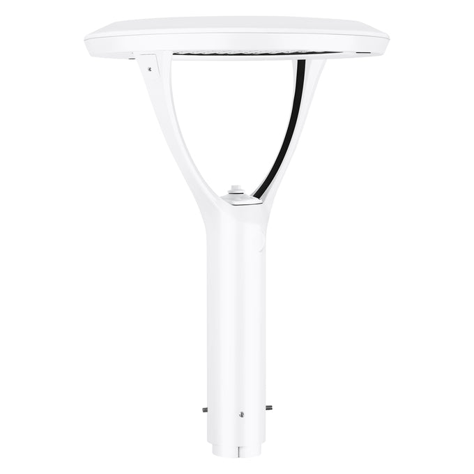 Sylvania POSTTOPVS130UNHD8SC2ADJWHP Post Top Luminaire Selectable 50W/80W/100W/130W 3000K/4000K/5000K Adjustable Distribution T3/T4/T5 120-347V White Controls Ready (66966)