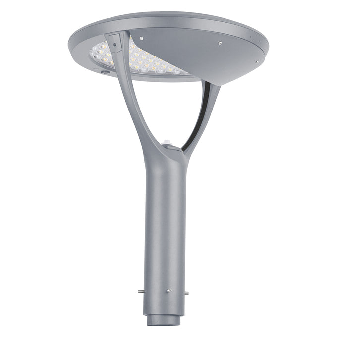 Sylvania POSTTOPVS130UNHD8SC2ADJGRP Post Top Luminaire Selectable 50W/80W/100W/130W 3000K/4000K/5000K Adjustable Distribution T3/T4/T5 120-347V Gray Controls Ready (66967)