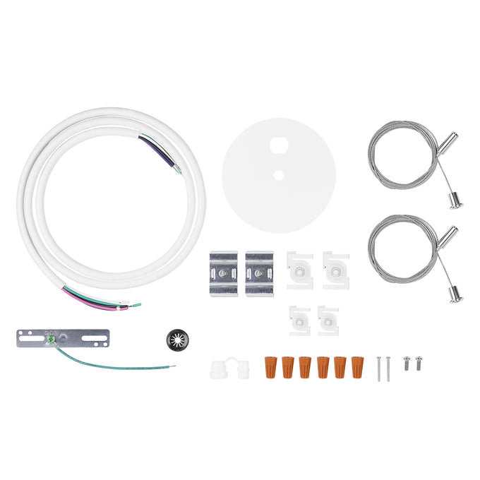 Sylvania LINEARPCANOPYPMKITGSQRWH T-Grid Compatible Canopy Kit White Square Cover Power And Non-Power Feed For The Performance Class Linear Slot (66906)