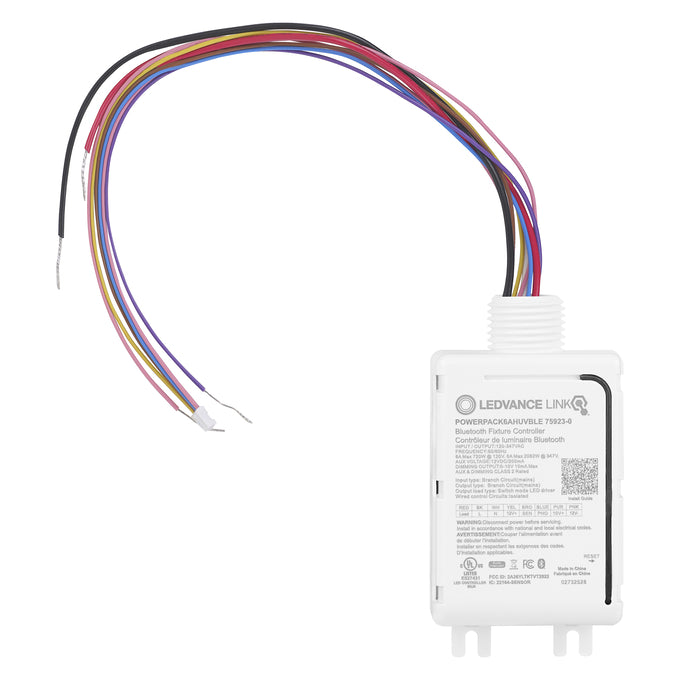 Sylvania POWERPACK6AHUVBLE Bluetooth Low Energy Mesh Line Voltage Controller/Powerpack 6A Input 120-347V 12V Aux (75923)