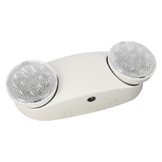 Sylvania EMLV/THR/WH/RSD Emergency Light 120/277V Twin Head Round White Remote Capable Self Diagnostic 1.8W (66075)