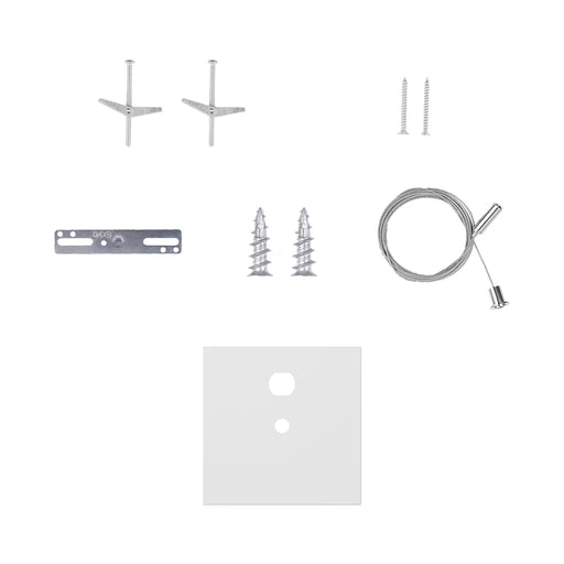 Sylvania LINEARPCANOPYPMKITNPSQRWH Drywall Compatible Non-Power Feed Canopy Kit White Square Cover For The Performance Class Linear Slot (67180)