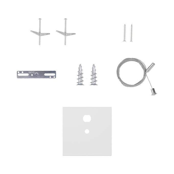 Sylvania LINEARPCANOPYPMKITNPSQRBL Drywall Compatible Non-Power Feed Canopy Kit Black Square Cover For The Performance Class Linear Slot (67181)