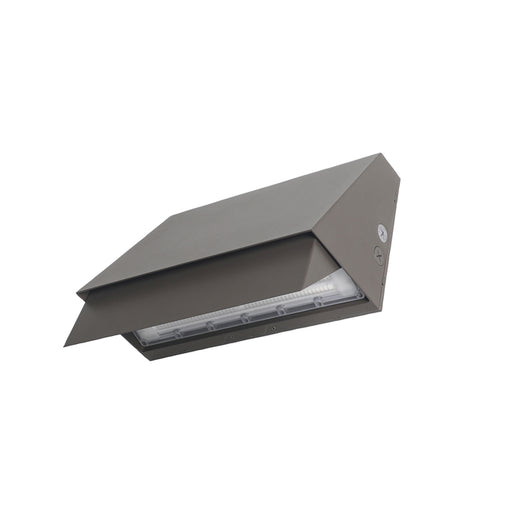 Sylvania WALPAKCPS035UNHDAMBADJBZP LED Wall Pack Cut Off Wattage Selectable 21W/28W/35W De-Amber Bronze Photocell 120-347V (67132)