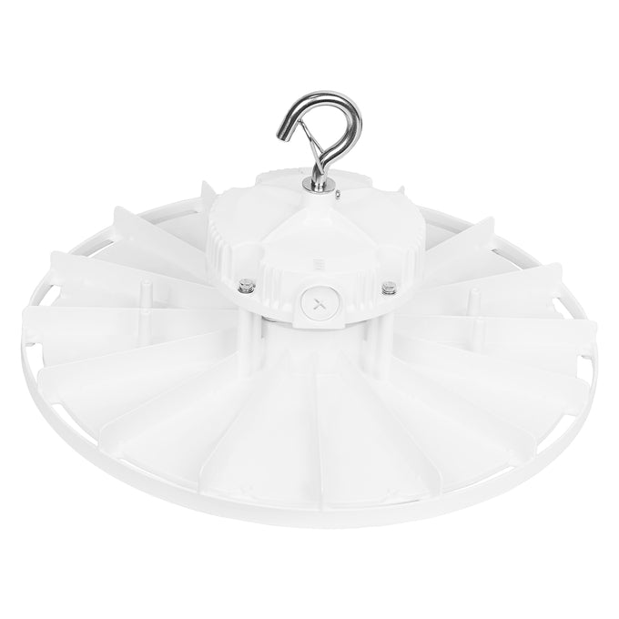 Sylvania UFOV/S150HUVD8SC7ADJ/WH UFO High Bay Selectable 100W/120W/150W 3500K/4000K/5000K 277-480V 0-10V Dimming 80 CRI Adjustable Distribution 60/90/105 Degree White (66516)