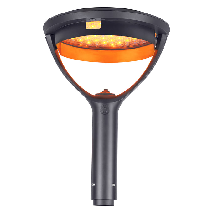Sylvania POSTTOPV050UNHDAMBT5BZ Post Top Luminaire 50W De-Amber T5 Distribution 120-347V 870Lm 0-10V Dimming Bronze Controls Ready (67116)