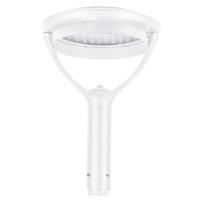 Sylvania POSTTOPV050UNHDAMBT5WH Post Top Luminaire 50W De-Amber T5 Distribution 120-347V 870Lm 0-10V Dimming White Controls Ready (67118)